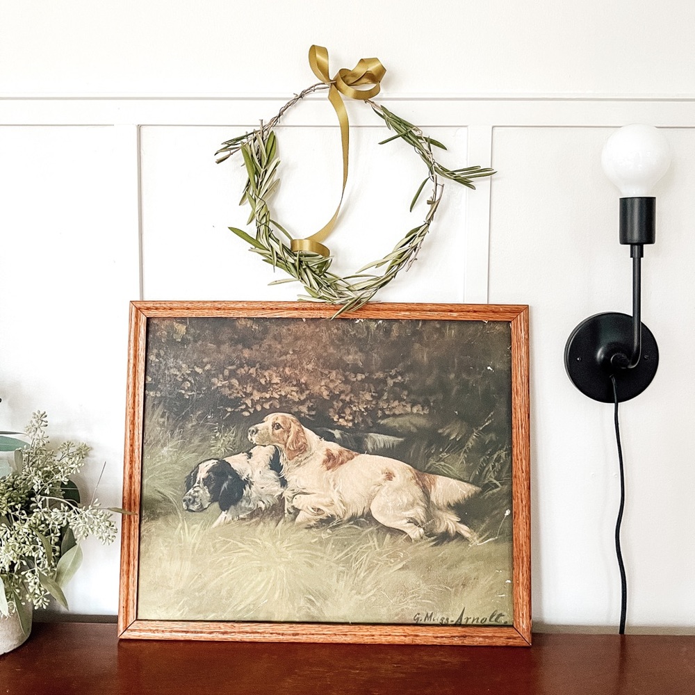 Vintage dog print